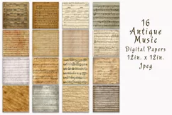 Antique Music Digital Paper - Free Design of The Week Product Image 2