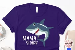 Mama shark - Mother SVG EPS DXF PNG Cutting File Product Image 3
