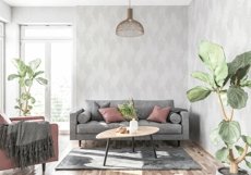 Wall mockup - Wallpaper mockup - Living room scene Product Image 8
