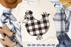 Plaid Chicken SVG | Chicken with Plaid SVG Cut File Product Image 1