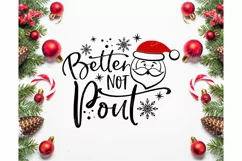 Better Not Pout SVG, Christmas shirt svg, Christmas SVG, Product Image 2