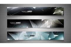 banner collection. abstract background with luminous Product Image 1