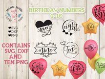 Birthday Numbers Cut Files and Sublimation Bundle Product Image 2