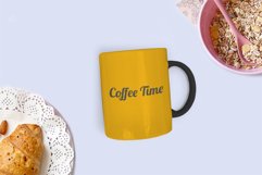 11oz Mug mockup on minimalist breakfast background, PSD file Product Image 4