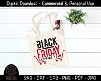 Black Friday Shopping Team - Black Friday SVG, Holiday SVG Product Image 3