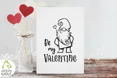 Valentines svg Valentine gnome svg Be my valentine svg dxf Product Image 4