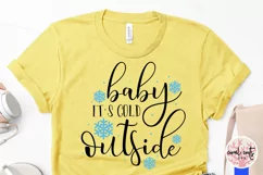 Baby it's cold outside - Christmas SVG EPS DXF PNG Product Image 3