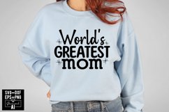 World&#039;s Greatest Mom Svg Cut Files Creative Art Product Image 1