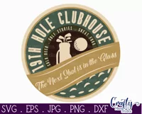 Vintage Farmhouse Golf Round Sign Svg | 19th Hole Clubhouse Product Image 2