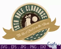 Vintage Farmhouse Home Sign | 19th Hole Clubhouse Golf Svg Product Image 3