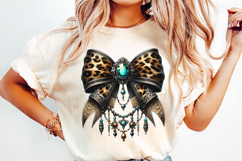 Western Style Bow Clipart, Sublimation PNG. Product Image 2