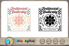 Antisocial Butterfly Svg, Sublimation, T-Shirt Design Svg Product Image 2