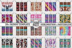 20oz Skinny Sublimation Tumbler Bundle, Waterslide Bundle Product Image 1