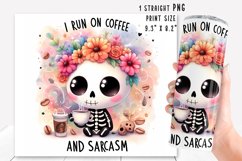Funny skeleton Tumbler Wrap|PNG, 20 oz. Product Image 2