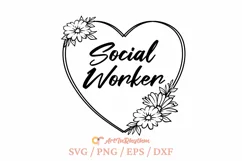 Social Worker Svg, School Social Work Svg, Social Work Svg Product Image 1