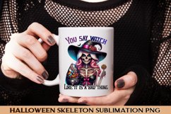 Halloween Skeleton saying Sublimation PNG. Product Image 2