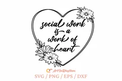 Social Worker Svg, School Social Work Svg, Social Work Svg Product Image 1