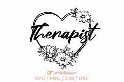 Therapist Svg, Therapist Svg Cut File, Therapist Era Svg Product Image 1