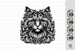 Ornamental Cat Line Art 2 Product Image 1