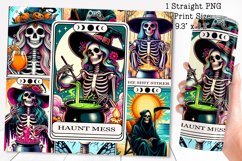 Skeleton tarot cards Tumbler wrap PNG, 20 oz. Product Image 2