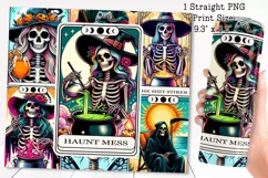 Skeleton tarot cards Tumbler wrap PNG, 20 oz. Product Image 2