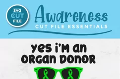 Organ donor Piece of This | an organ donation svg file Product Image 2
