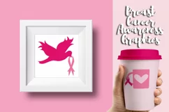 Wear Pink Ribbon, Breast Cancer Awareness Clipart Graphics Product Image 3