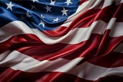 Elegant waving american flag close-up Product Image 1