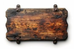 Vintage Wooden Nameplate Signboard Product Image 1