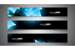 banner collection. abstract background with luminous blue Product Image 1