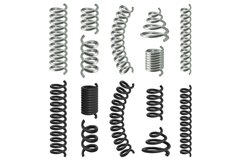 Coil spring cable mockup set, realistic style Product Image 1