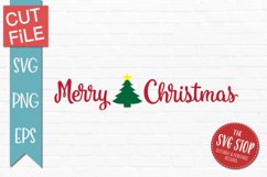 Merry Christmas | Christmas Farmhouse Decor SVG Product Image 1