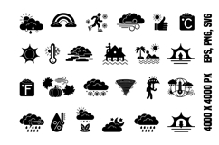 Glyph Weather Icons Product Image 1