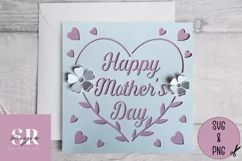 3D Floral Mother’s Day card | Paper cutting | Mother’s Day Product Image 2