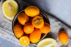 Organic food concept with organic kumquat fruits Product Image 1