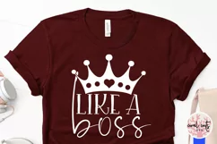 Like a boss - Women Empowerment EPS SVG DXF PNG Product Image 3
