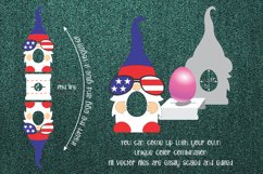 Fourth Of July Gnome Chocolate Egg Holder template SVG Product Image 2