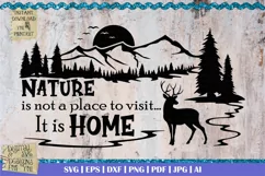 Nature is not a place to visit it is home svg | Camping svg Product Image 1
