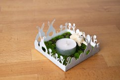 Easter Tray SVG | Paper Cut SVG | Easter Candle Holder Product Image 4