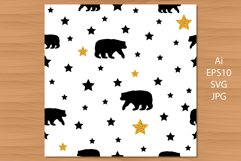 Bear. 6 Seamless patterns. Product Image 2