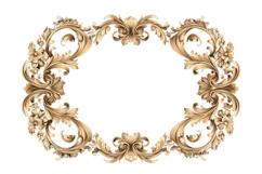 frame PNG file transparent, Filigree vintage design Product Image 1