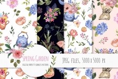 Watercolor Spring Floral Garden Clipart Easter Product Image 7