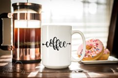 Coffee hand lettered - SVG - DXF - PNG Cut Files Product Image 3