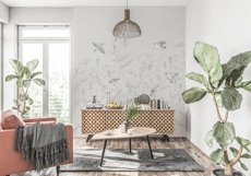 Wall mockup - Wallpaper mockup - Living room scene Product Image 4