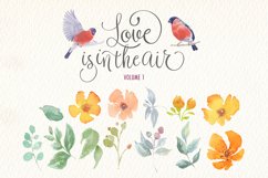 Love is in the air. Watercolor set Product Image 2
