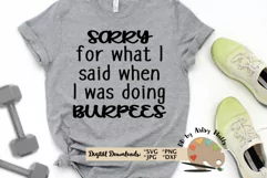 funny workout shirt svg Funny gym tank, funny exercise quote Product Image 1