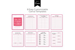 COLLEGE STUDENT PLANNER CUSTOMIZABLE CANVA TEMPLATE Product Image 2