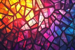 Colorful Cracked Glass Background Wallpaper Product Image 1