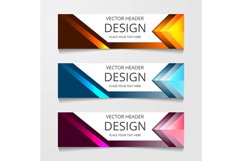 Abstract Web banner design background or header Templates Product Image 1