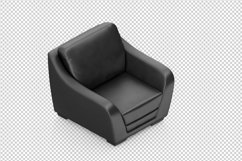 Isometric Arm Chair 3D isolated render Product Image 1